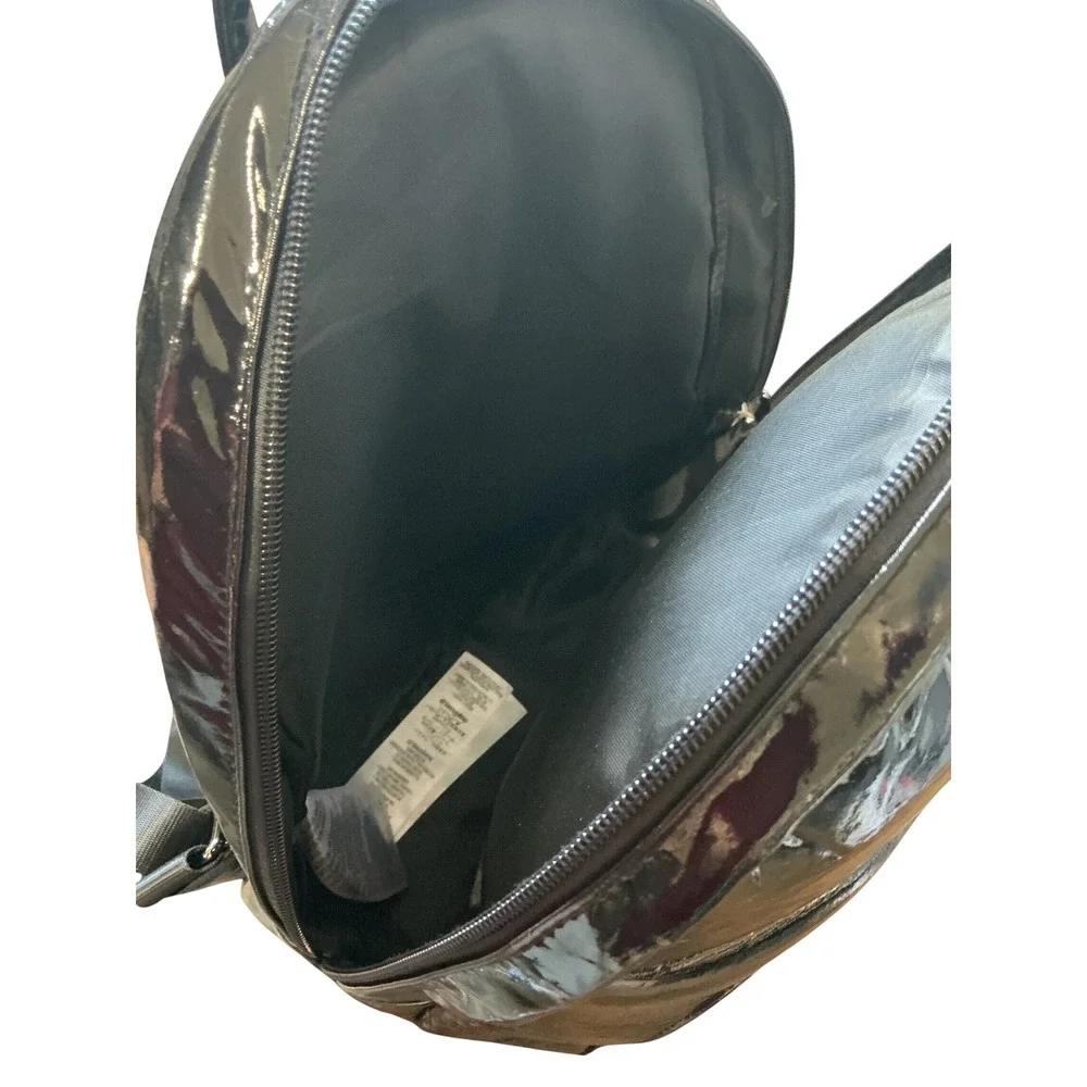 Star Wars Disney Parks Darth Vader 3D Molded Patent Mini Backpack Black